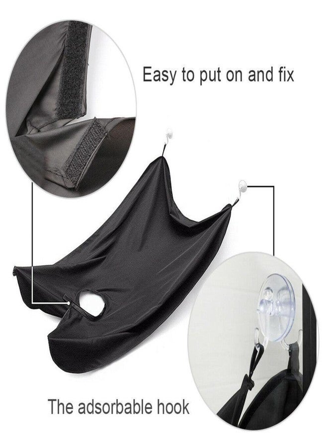 Sangpri Beard Bib Apron Beard Catcher for Shaving and Trimming, Grooming Cape Apron Catcher, Non-Stick Beard Cape Shaving Cloth, Beard Trimming Gift for Men - Image 4